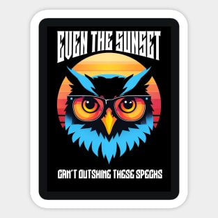 Spectacular Specs: Outshining the Sunset Sticker